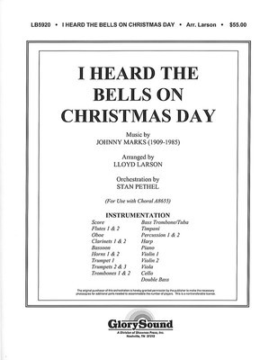 I Heard the Bells on Christmas Day - Johnny Marks - Lloyd Larson Shawnee Press Instrumental Parts
