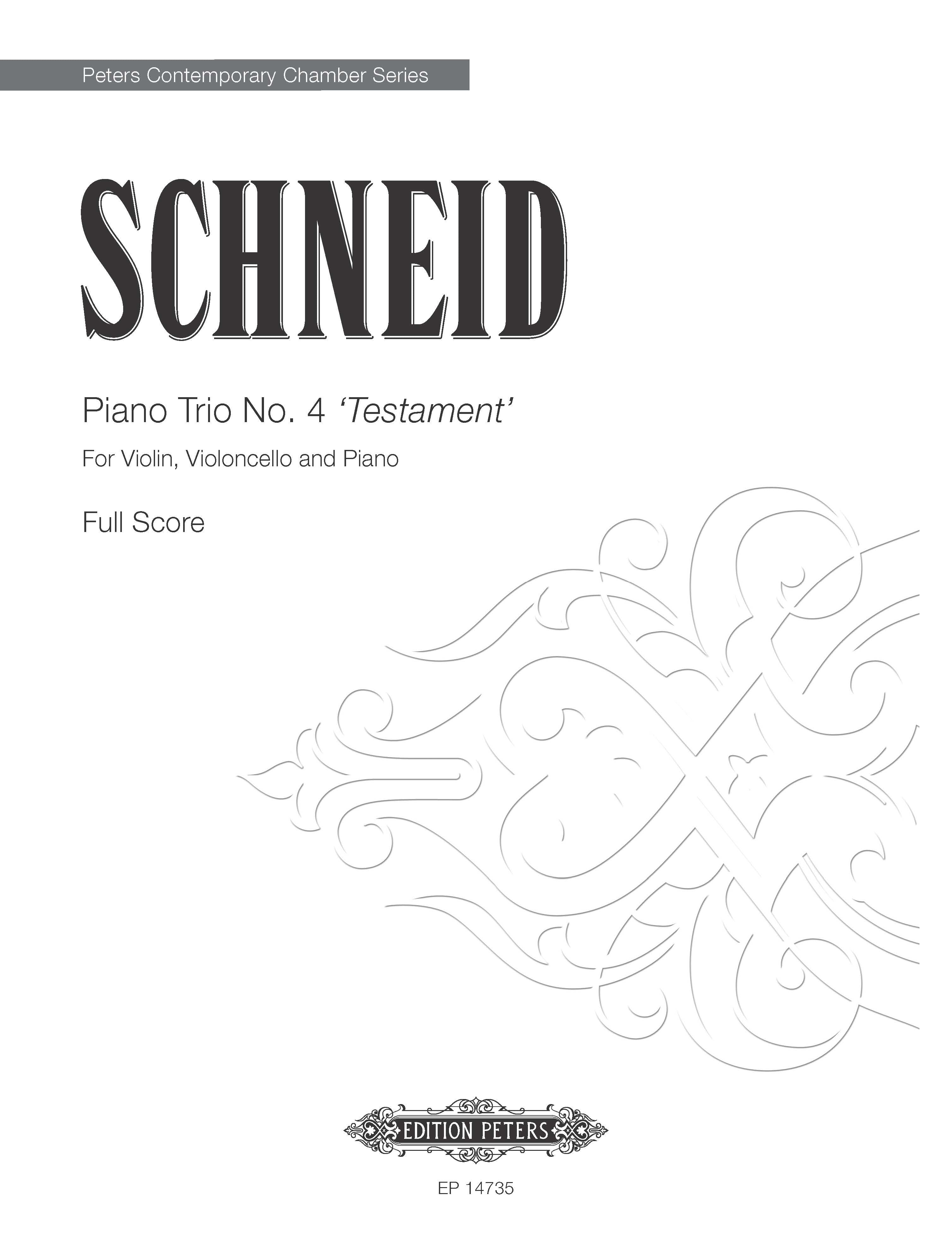 Piano Trio No. 4 ‘Testament’ (EP14735) - Piano/Violin/Cello (Digital Download)