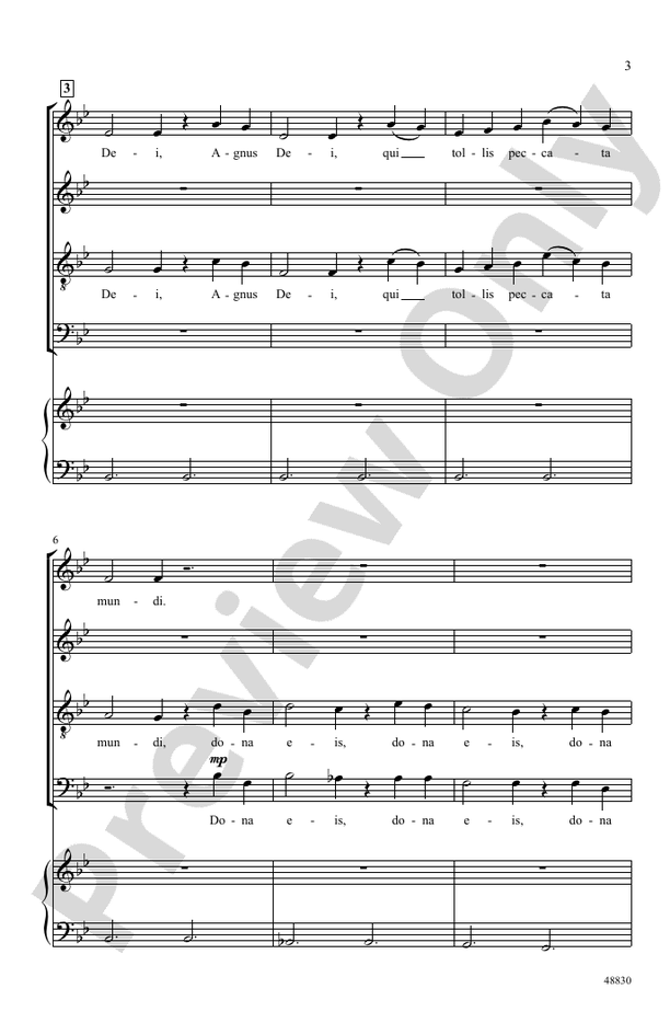 Agnus Dei 2020 - SATB Choral Octavo (Digital Download)