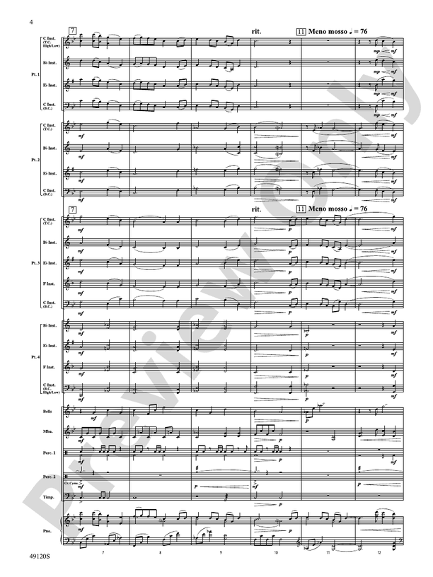 Rock Solid (Flexible Arrangement) - Concert Band Conductor Score & Parts (Digital Download)