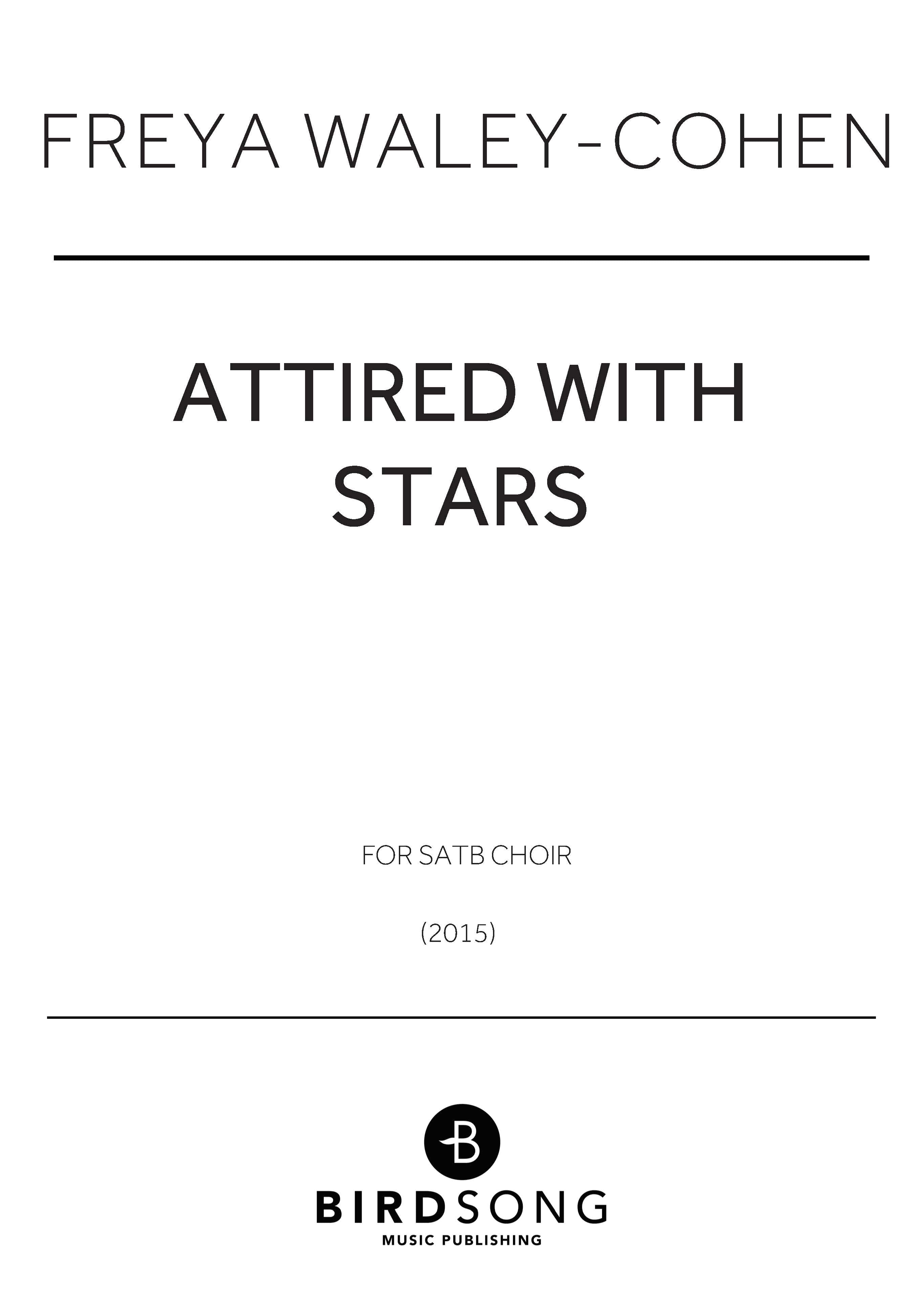 Attired With Stars - SATB Chorus (Digital Download)