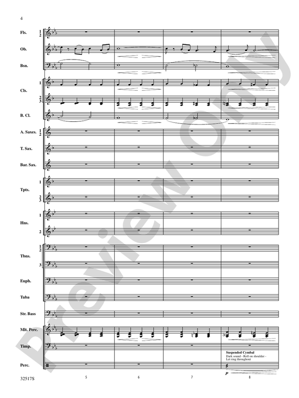 Vocalise, Op. 34, No. 14 - Concert Band Conductor Score & Parts (Digital Download)