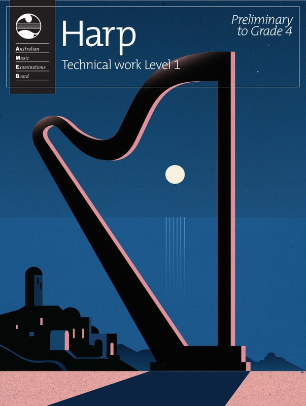AMEB Harp Technical Work Level 1  - Harp Book AMEB 1202731239