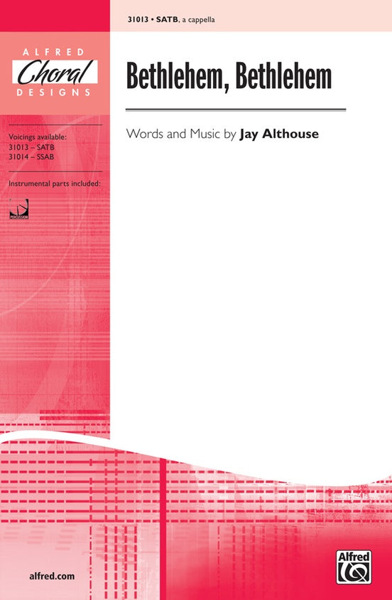 Bethlehem, Bethlehem – SATB a cappella Choral Octavo (Digital Download)