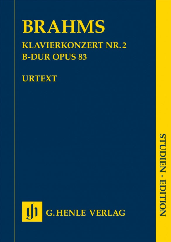 Brahms - Piano Concerto #2 Bbmaj Op83 - Study Score Henle HN7231