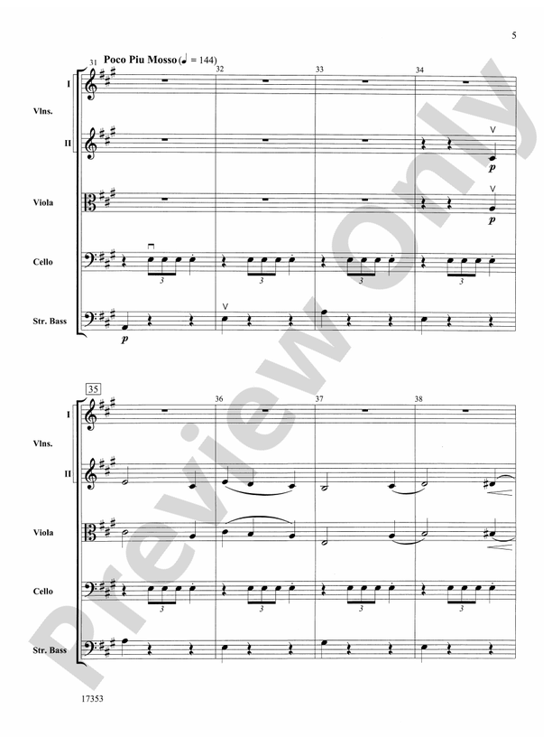 Capriccio Italien – String Orchestra Conductor Score & Parts (Digital Download)