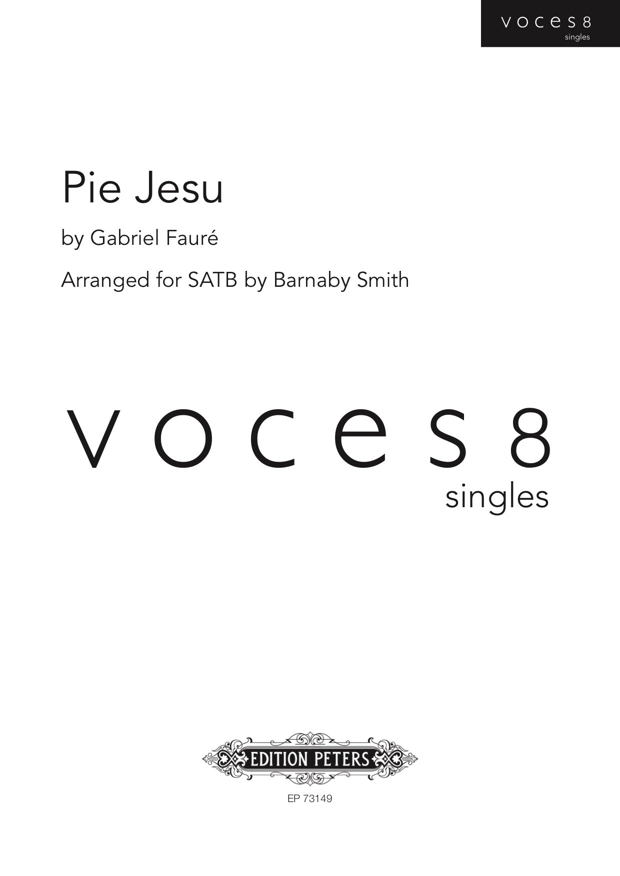 Pie Jesu - SATB Choral Octavo (Digital Download)