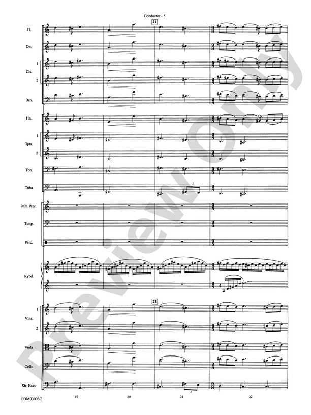Harry Potter and the Chamber of Secrets, Themes from – Full Orchestra Conductor Score & Parts (Digital Download)