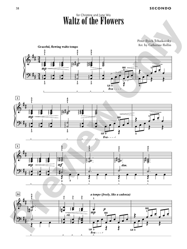 Waltz of the Flowers - 1 Piano, 4 Hands (Digital Download)