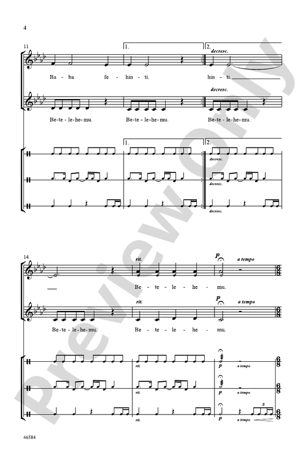 Betelehemu – 2-Part Choral Octavo (Digital Download)