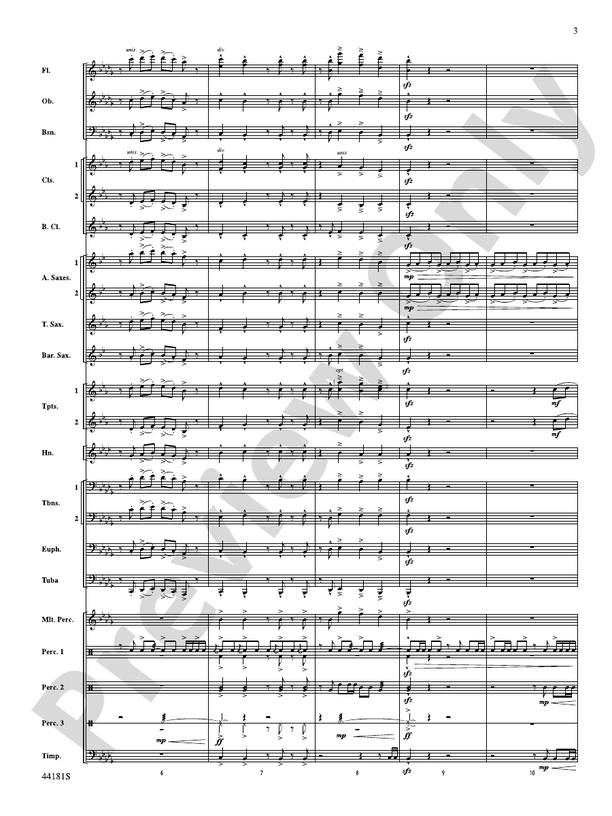 Reign of Fire - Concert Band Conductor Score & Parts (Digital Download)