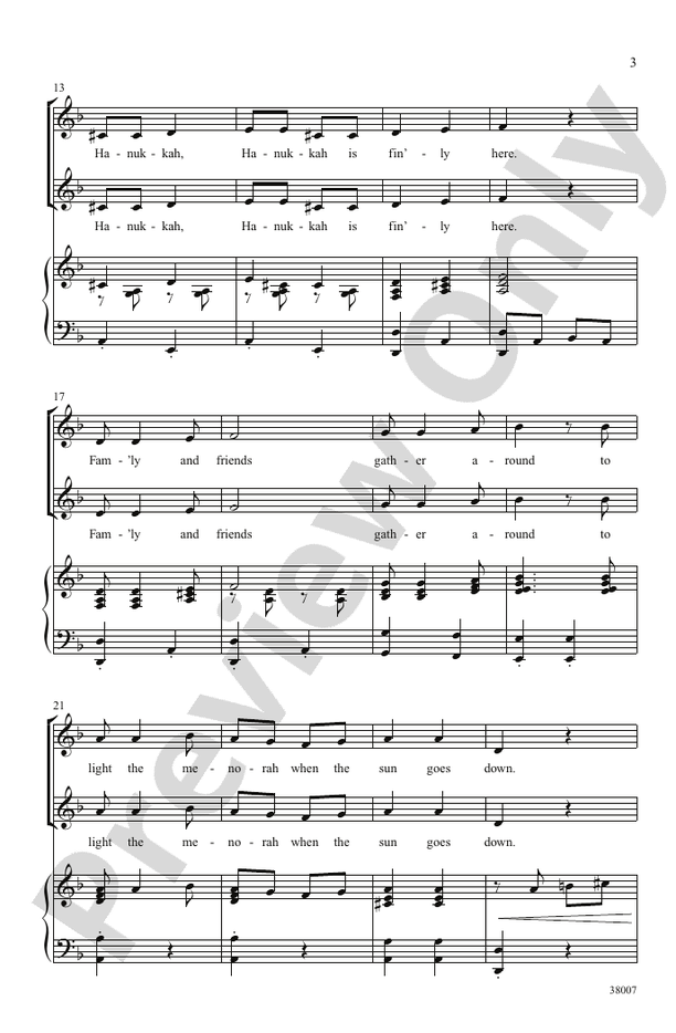 Hanukkah Tonight! – 2-Part Choral Octavo (Digital Download)