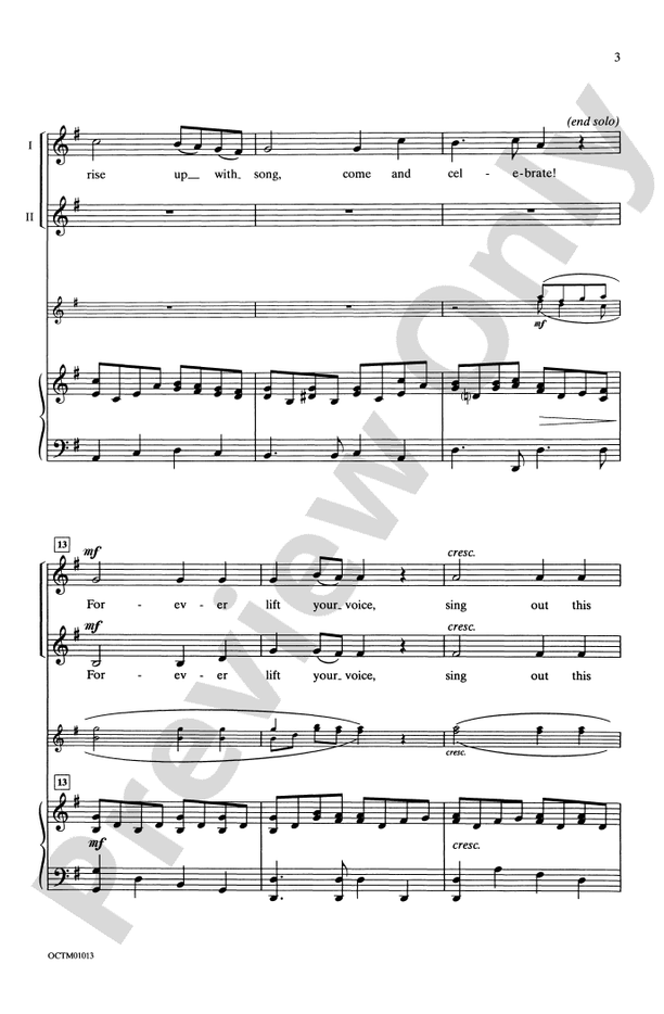 Forever Lift Your Voice – 2-Part Choral Octavo (Digital Download)