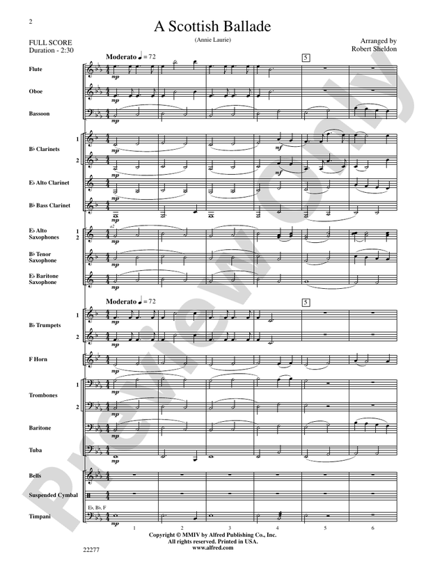 A Scottish Ballade - Concert Band Conductor Score & Parts (Digital Download)