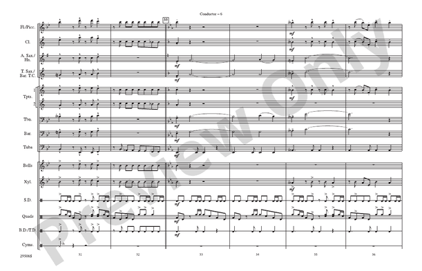 The Magnificent Seven (Arr. Mike Story) – Marching Band Conductor Score & Parts (Digital Download)