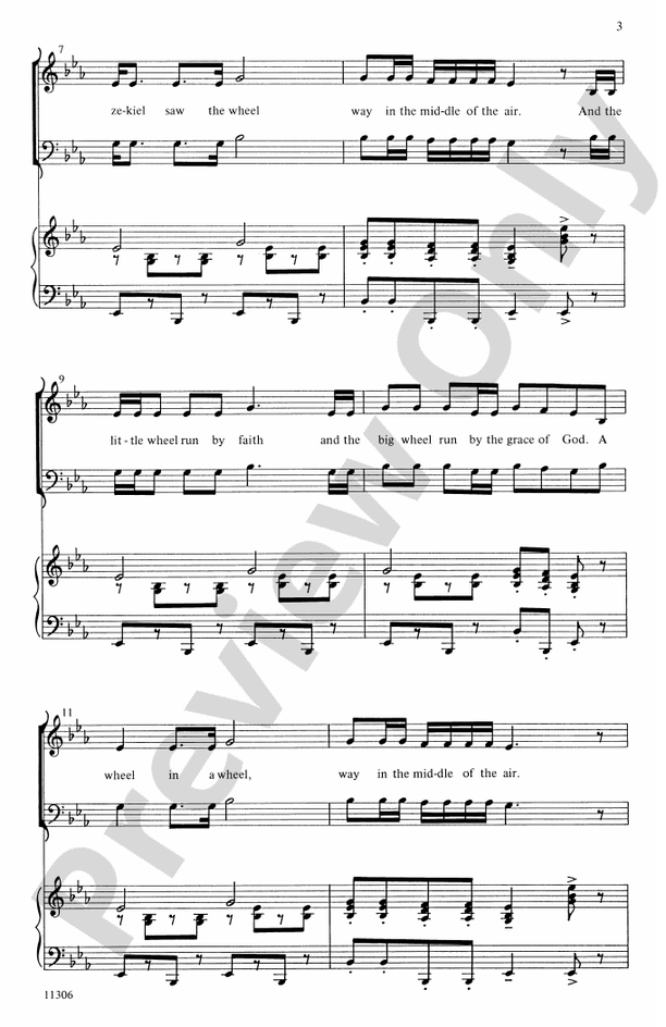 Ezekiel's Wheel – SAB Choral Octavo (Digital Download)