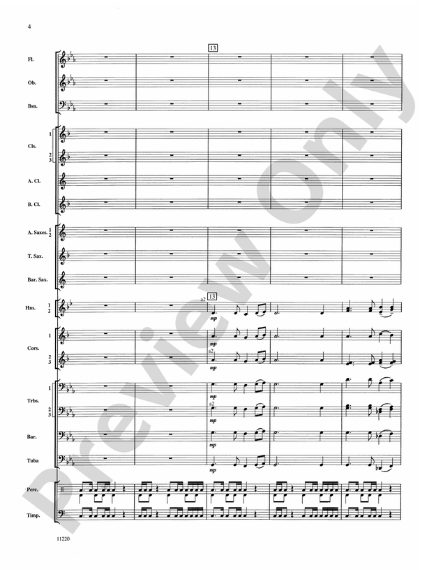 In My Blood - Concert Band Conductor Score & Parts (Digital Download)