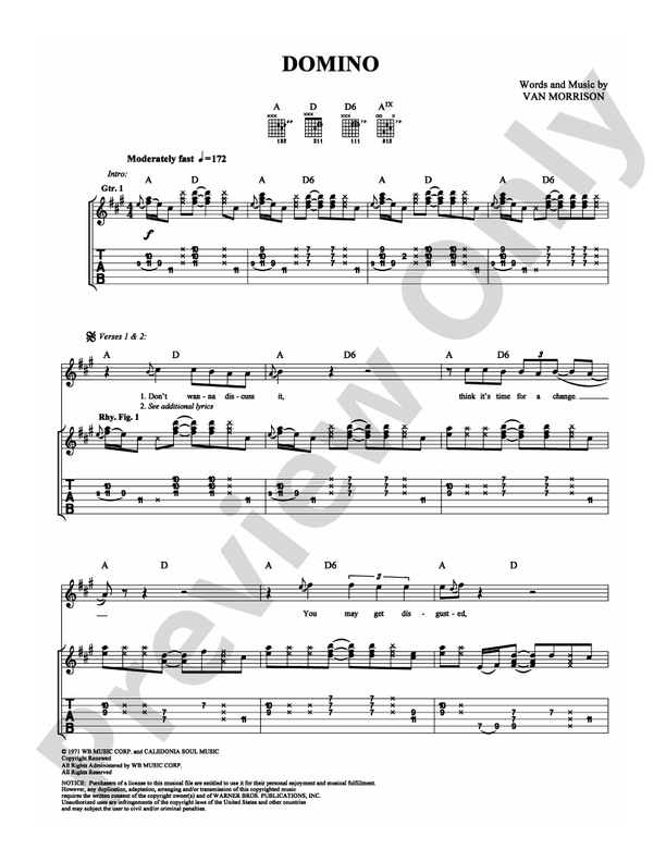 Domino - DSM-PS-0005416 - Guitar TAB (Digital Download)