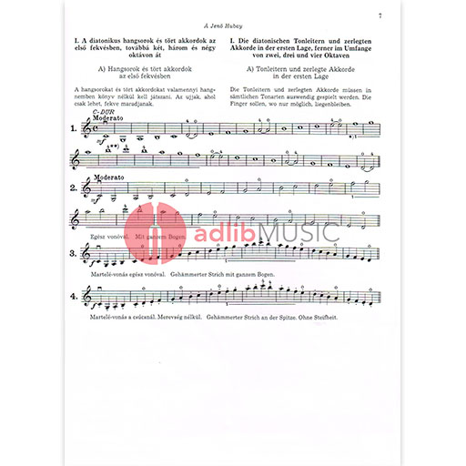 Bloch - Scale Studies Op5 Book 1 - Violin EMB Z1766
