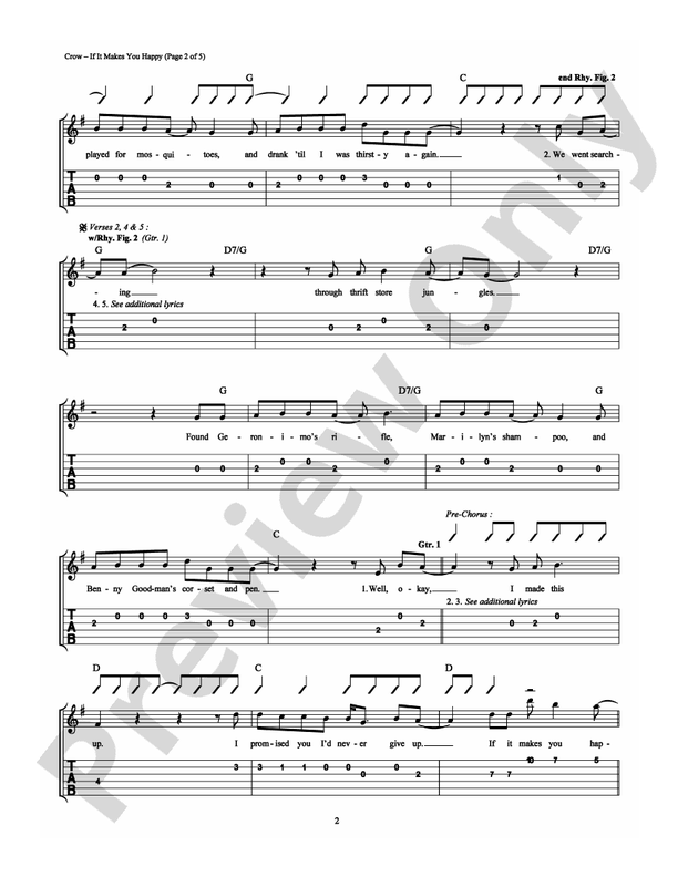 If It Makes You Happy - Easy Guitar (Digital Download)