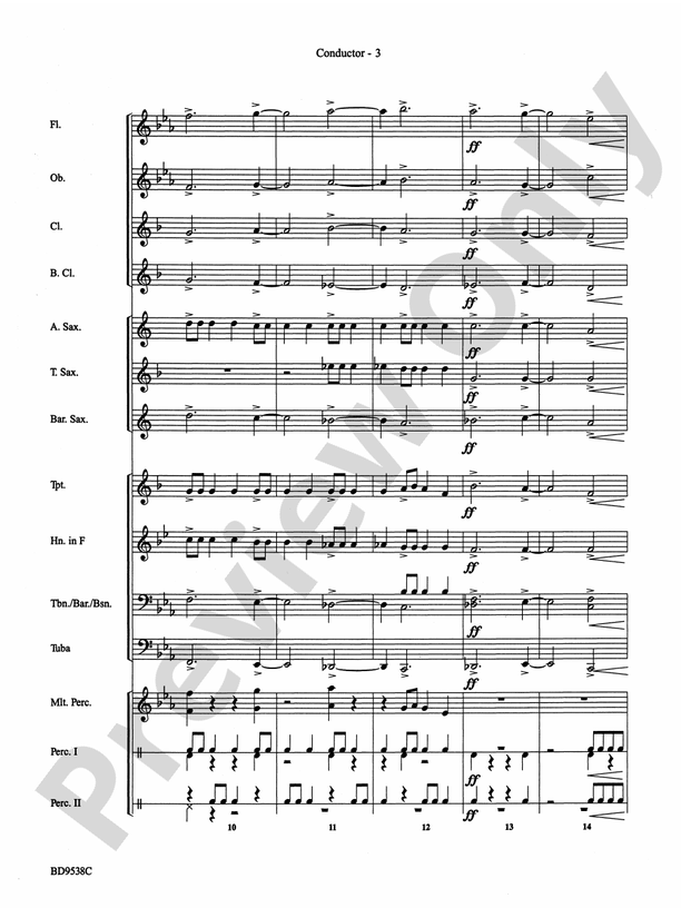Excelcia - Concert Band Conductor Score & Parts (Digital Download)