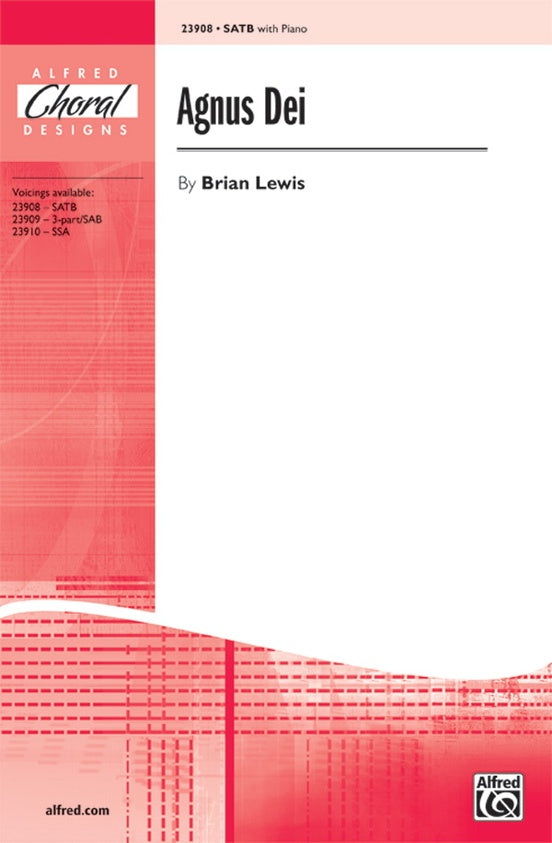 Agnus Dei - Brian Lewis - SATB Choral Octavo (Digital Download)