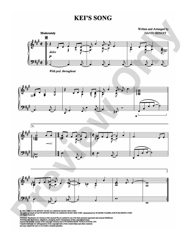 Kei's Song - DSM-PS-0002729 - Piano (Digital Download)