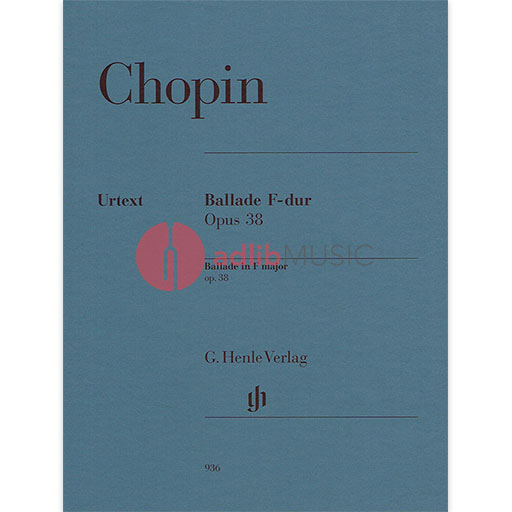 Chopin - Ballade Op38 F - Piano Solo Henle HN936