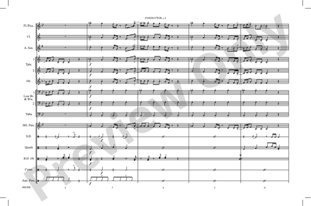 Butter – Marching Band Conductor Score & Parts (Digital Download)