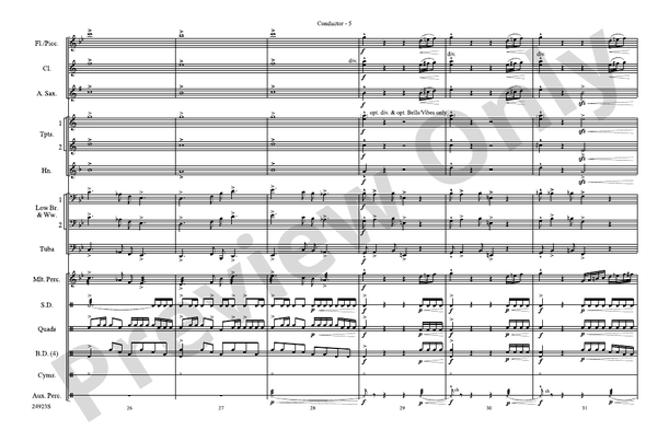 A New World, Movement One – Marching Band Conductor Score & Parts (Digital Download)