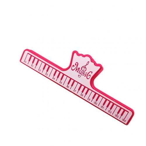 Music or Paper Clip Large Pink with Piano Keyboard