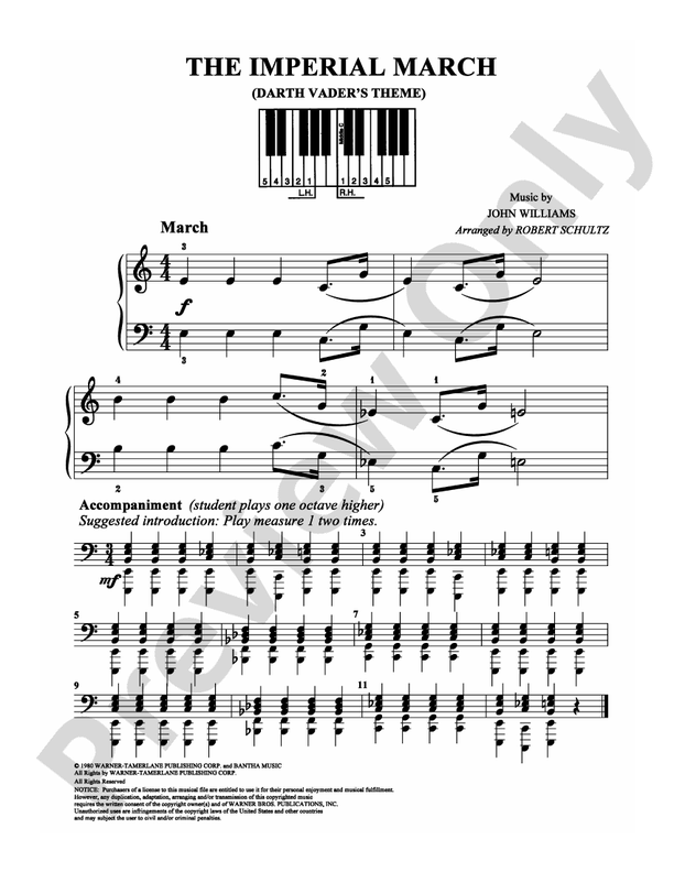 The Imperial March (Darth Vader's Theme) - DSM-PS-0006992 - Easy Piano (Digital Download)