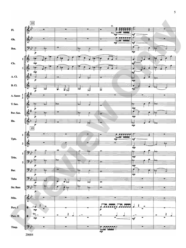 Flourish & Festivity - Concert Band Conductor Score & Parts (Digital Download)