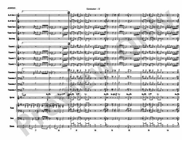 Cobblestones - Jazz Ensemble Conductor Score & Parts (Digital Download)