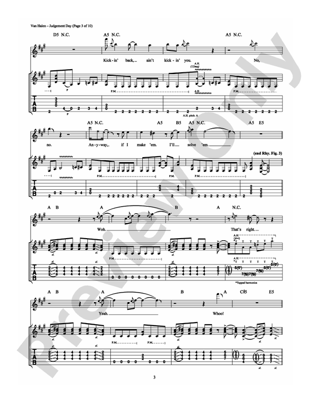 Judgement Day - Guitar TAB (Digital Download)