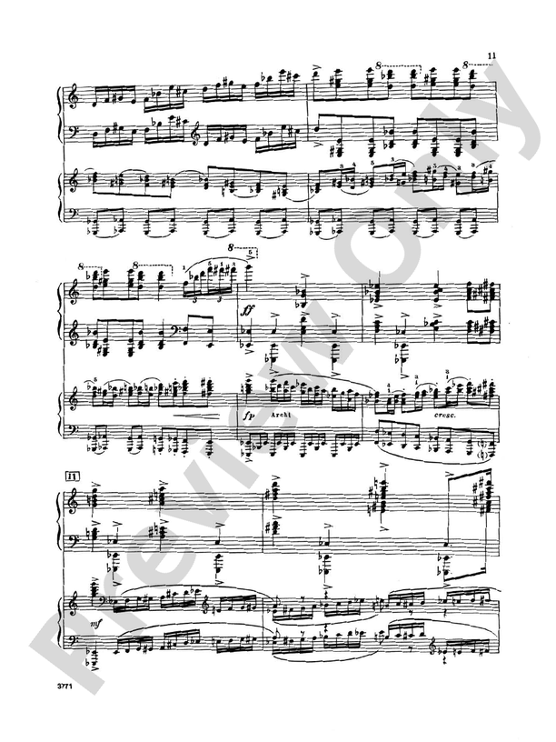 Piano Concerto No. 3 in C Major, Opus 26 - 1st Movement - 2 Pianos, 4 Hands (Digital Download)