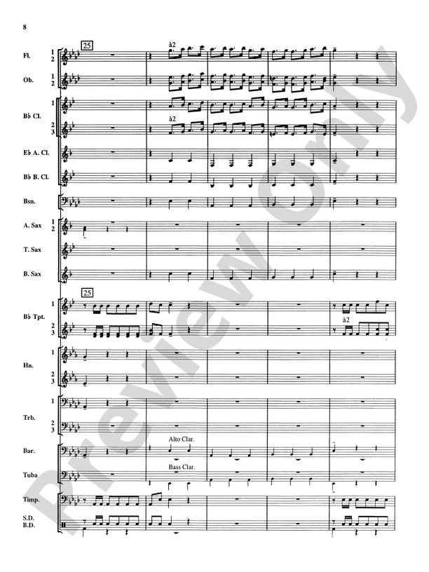 Royal Fireworks Music - Concert Band Conductor Score & Parts (Digital Download)