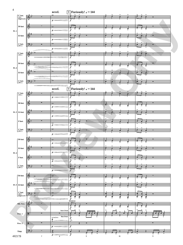 Dark Adventure (Flexible Arrangement) - Concert Band Conductor Score & Parts (Digital Download)