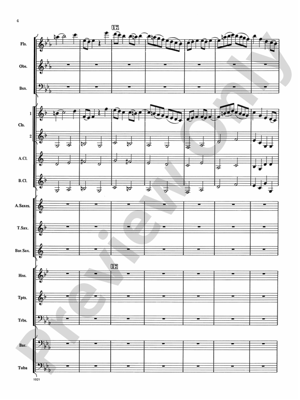 Chorale Prelude in E-Flat - Concert Band Conductor Score & Parts (Digital Download)