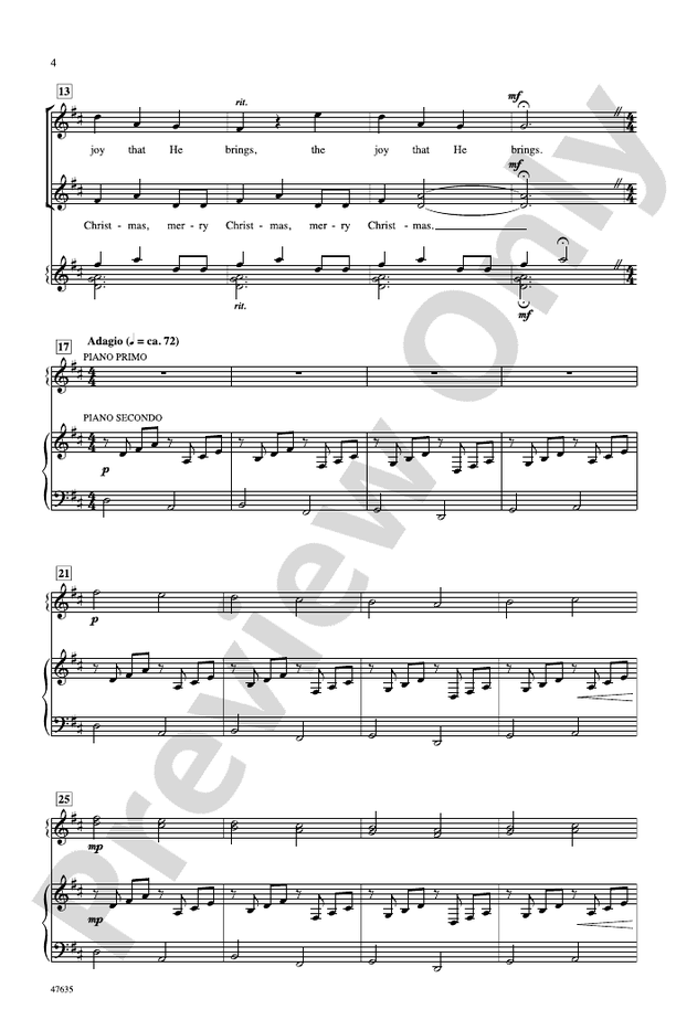 Christmas Canon – SSAA Choral Octavo (Digital Download)