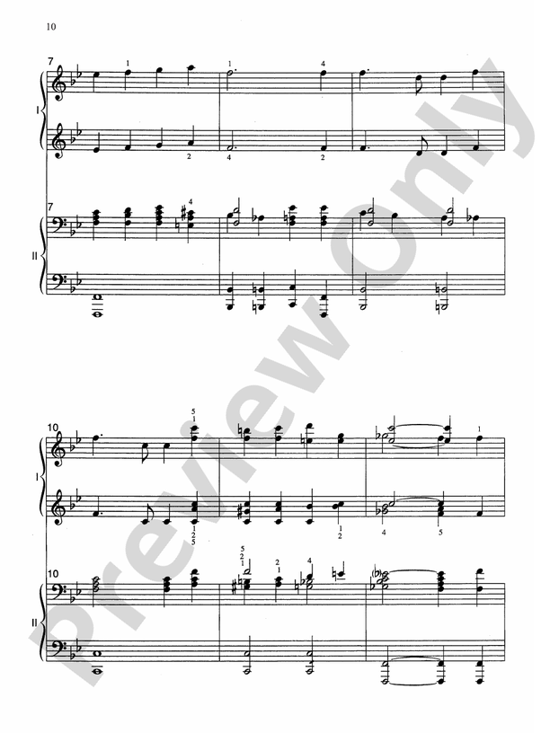 America, the Beautiful - Arr. Don Heitler and Jim Lyke - 2 Pianos, 4 Hands (Digital Download)