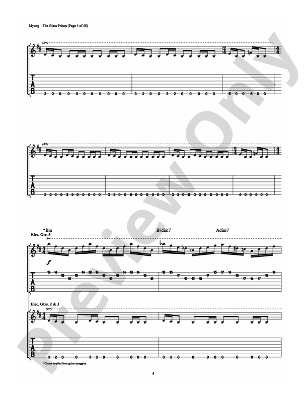 The Glass Prison - Guitar TAB (Digital Download)