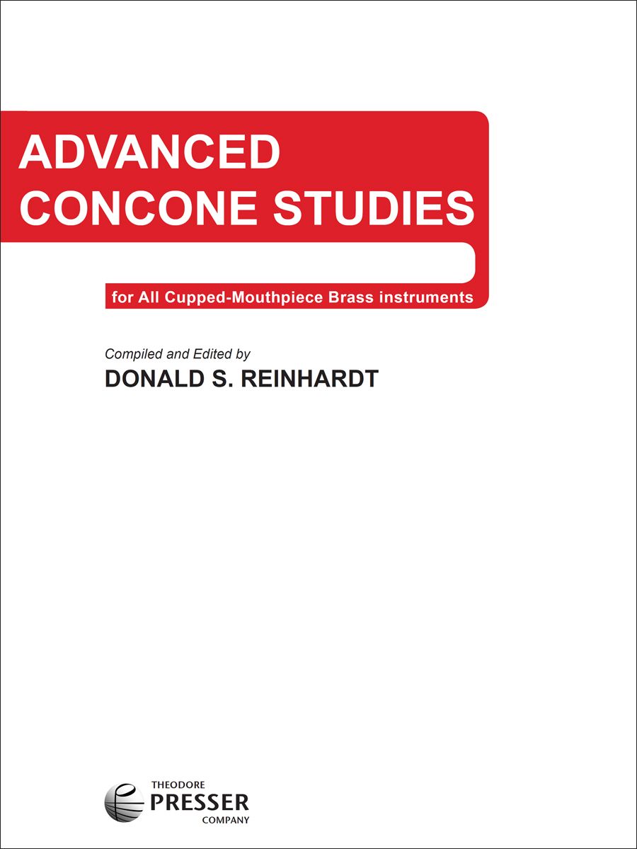 Advanced Concone Studies for All Cupped-Mouthpiece Brass Instruments - Presser 464-00048