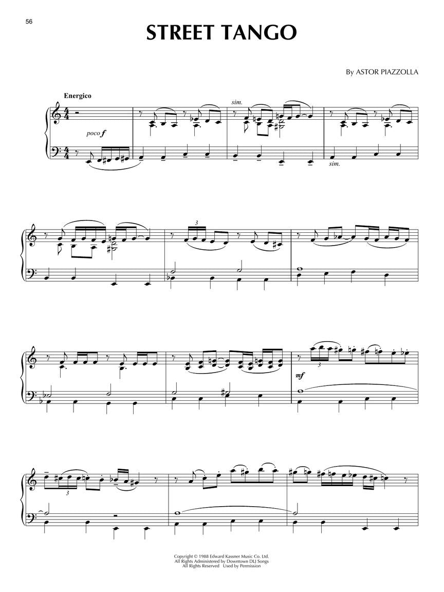Piazzolla - Piano Collection - Piano Solo Hal Leonard 285510