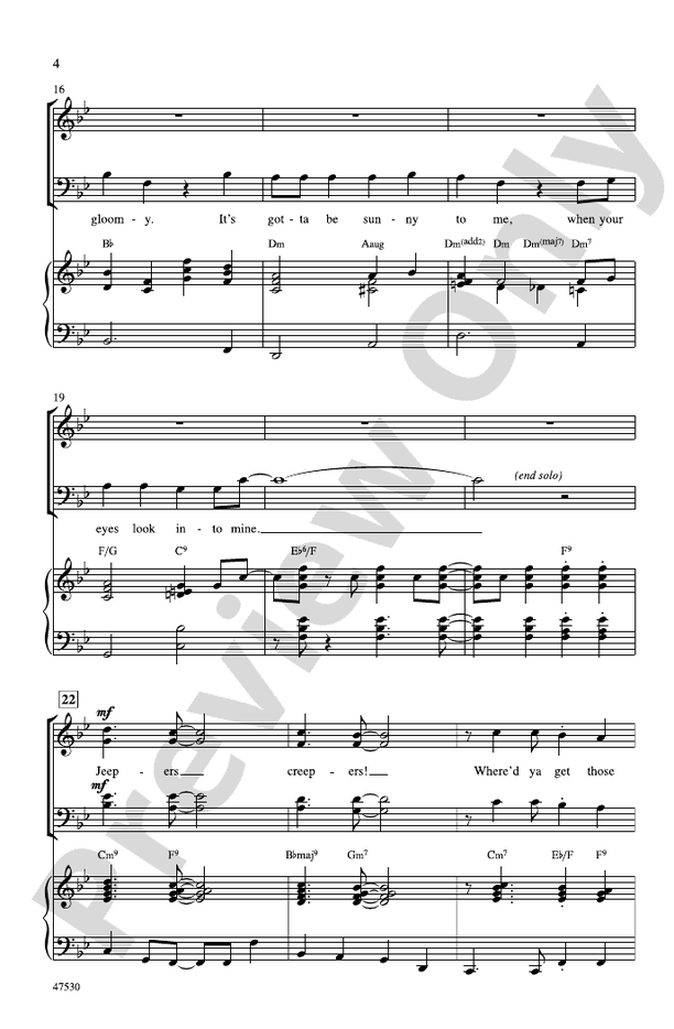 Jeepers Creepers – SATB Choral Octavo (Digital Download)