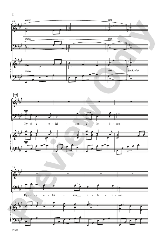 Missa Festiva – SATB Choral Octavo (Digital Download)