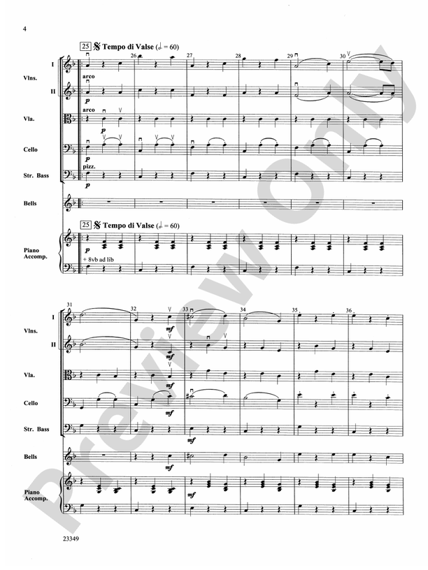 Roses from the South Waltzes – String Orchestra Conductor Score & Parts (Digital Download)