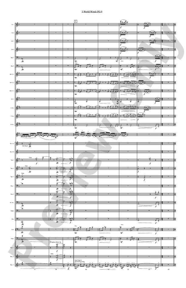 Three World Winds - Concert Band Conductor Score & Parts (Digital Download)