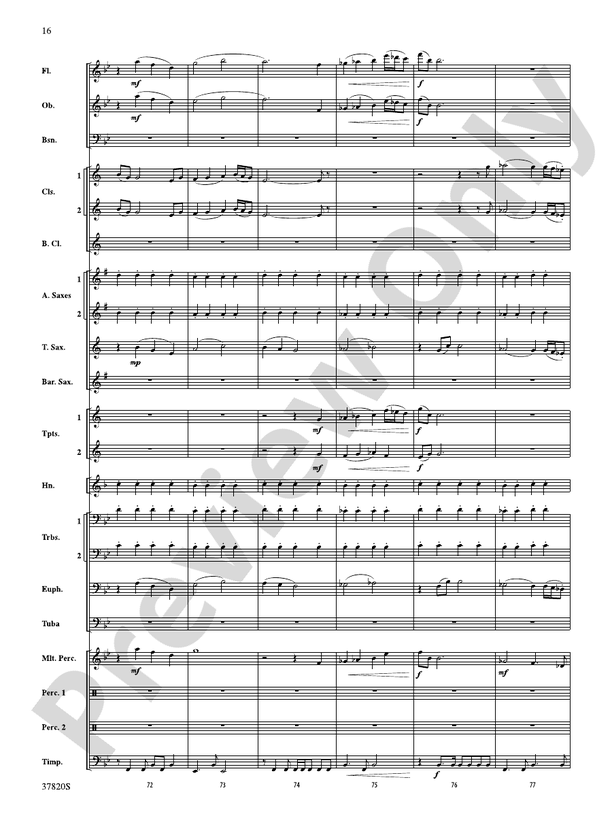Wings - Concert Band Conductor Score & Parts (Digital Download)