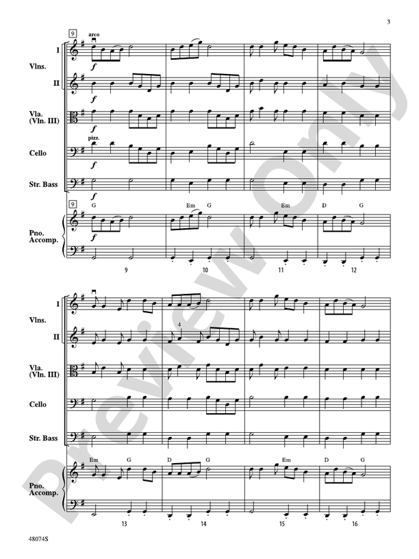 Feng Yang Songs/SIS - String Orchestra Conductor Score & Parts (Digital Download)
